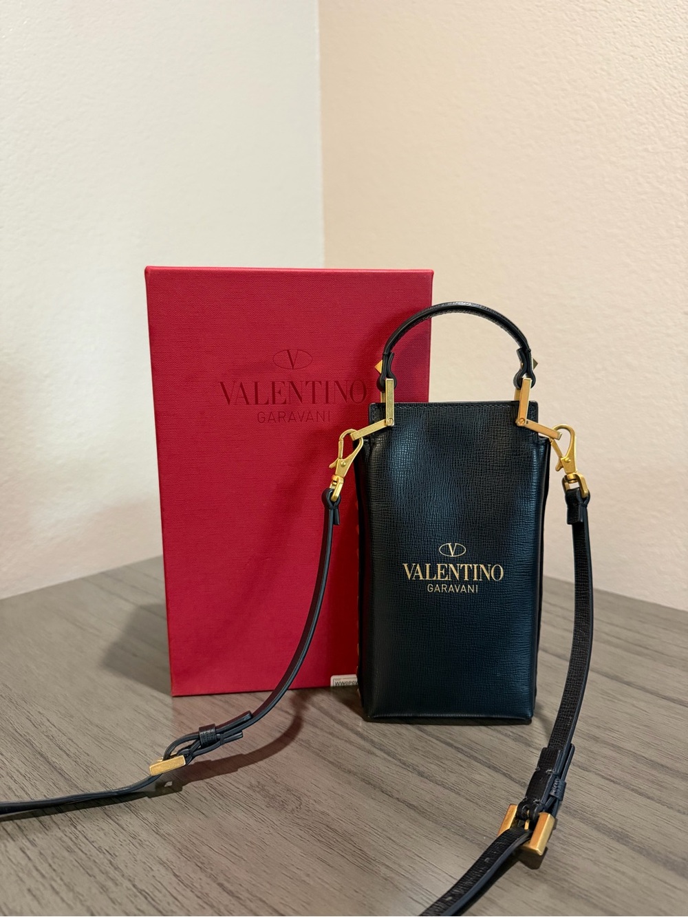 Valentino Garavani Black Studded Crossbody Bag - Picture 2 of 14